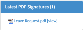 PDF Latest Signature Widget for Service Portal
