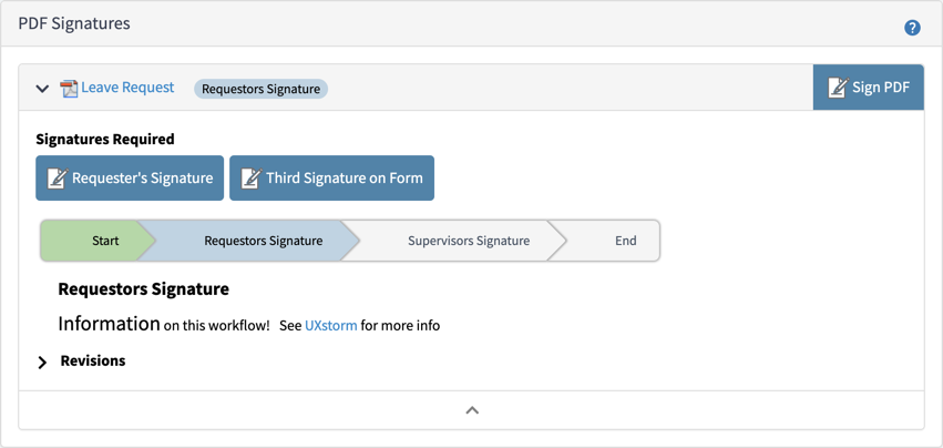 The Signature Control