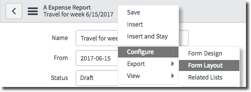 Form Layout